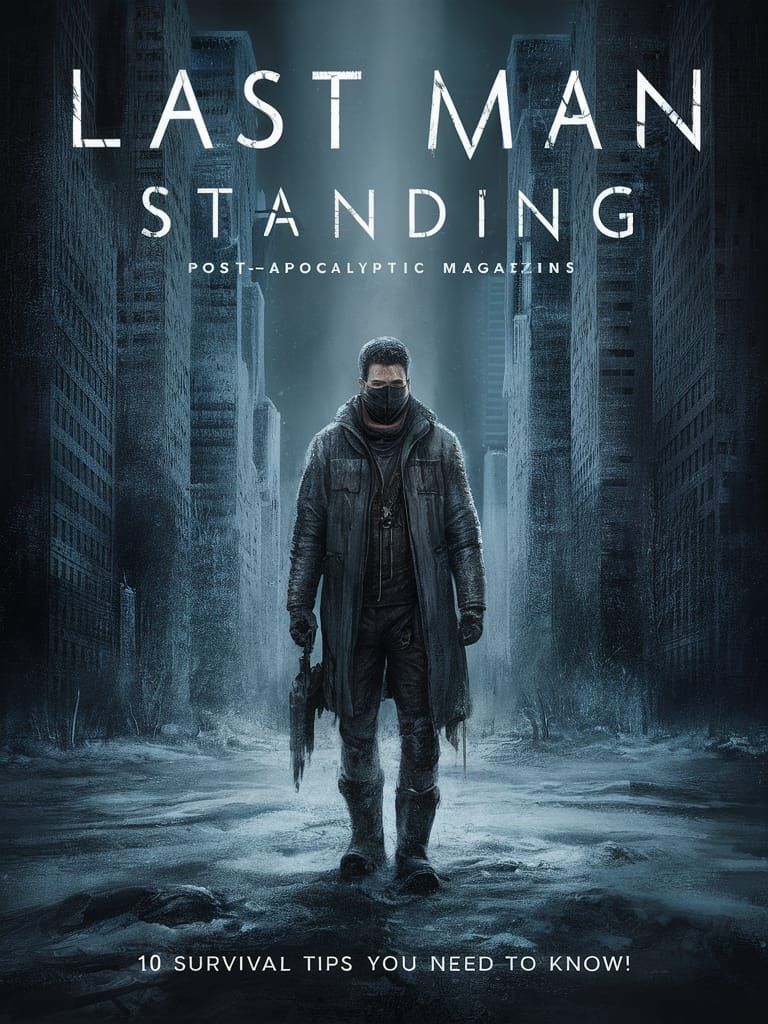 Post-Apocalyptic Magazine Cover: Last Man Standing