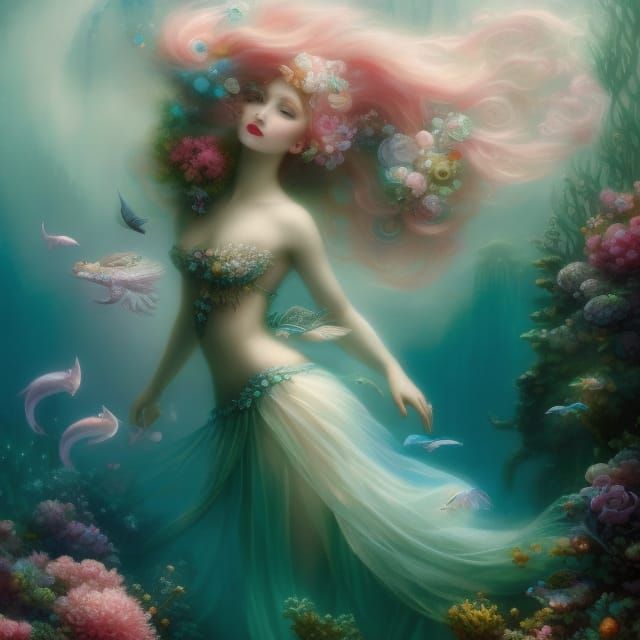 Maelstrom Mermaid Princess in Rococo Style