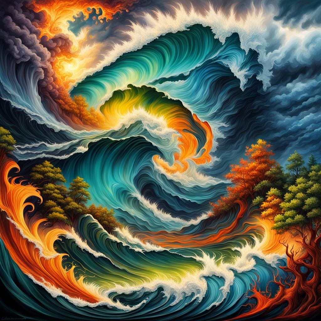 Nature's Fury: Raw Energy and Beauty