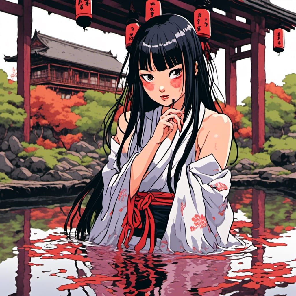 Diabolical Asian Girl in Japanese Hot Spring