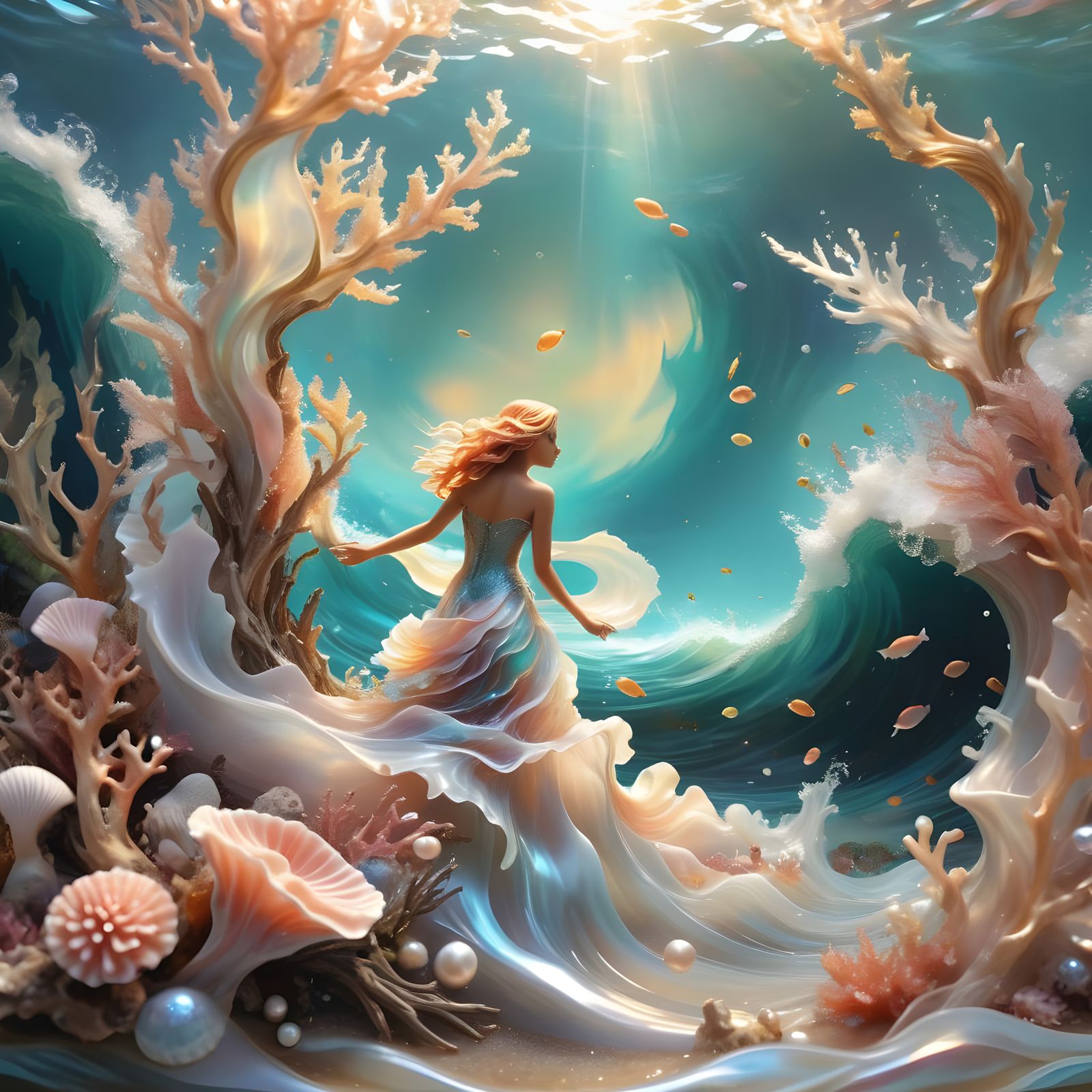 Wave Lovers in an Urban Fantasy Art Style