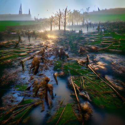 Barren Forest Aftermath of Battle