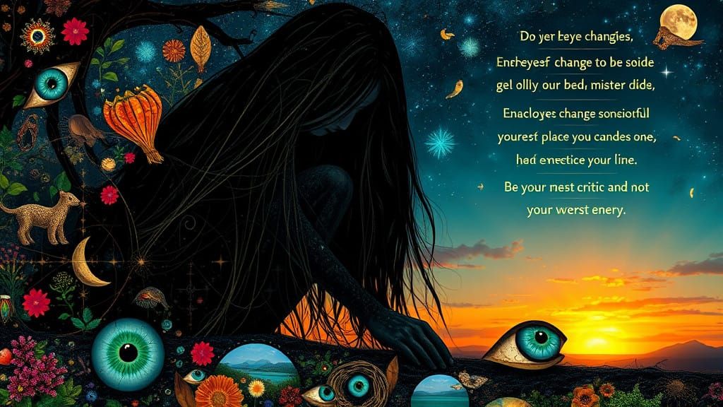 Stunning Bio Art Collage in Cyberpunk Aesthetic