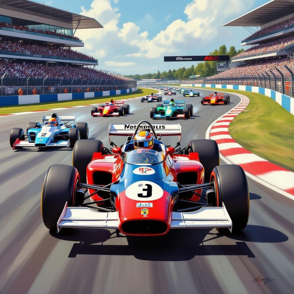 1960s Formula One Race from Cockpit View