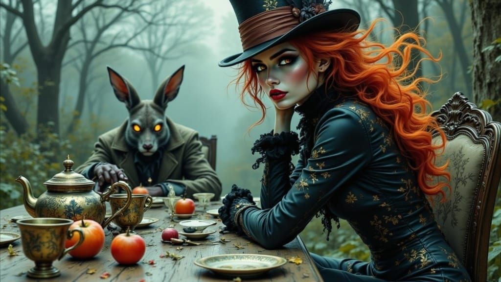 Gothic Whimsy in a Haunting Wonderland