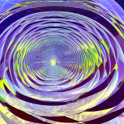 Crystalline Labyrinth: Alternate Reality Dreamscape in 3D