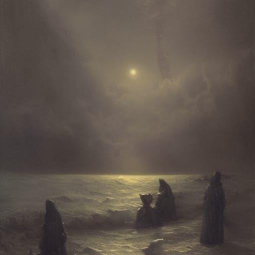 Horror Scene in Gustave Doré Style