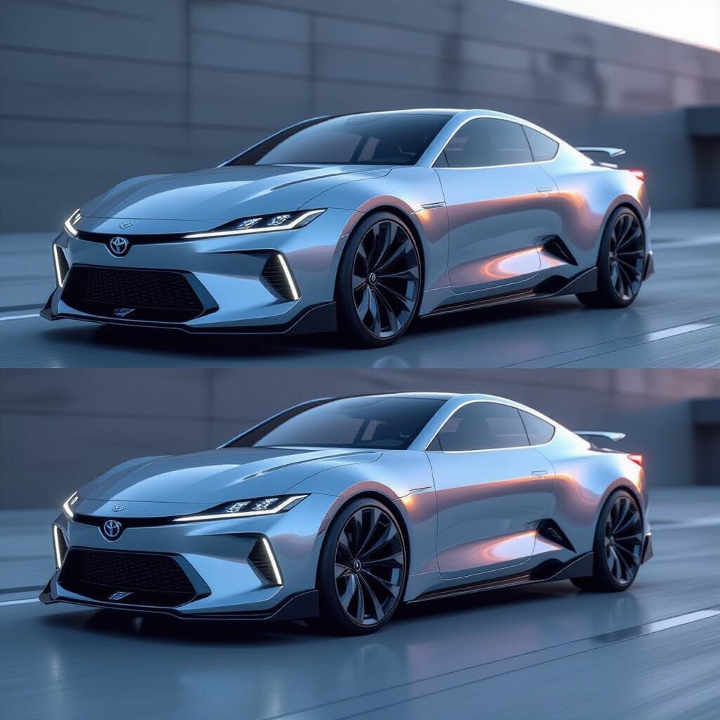 Futuristic 2025 Toyota Solara Coupe Prototype