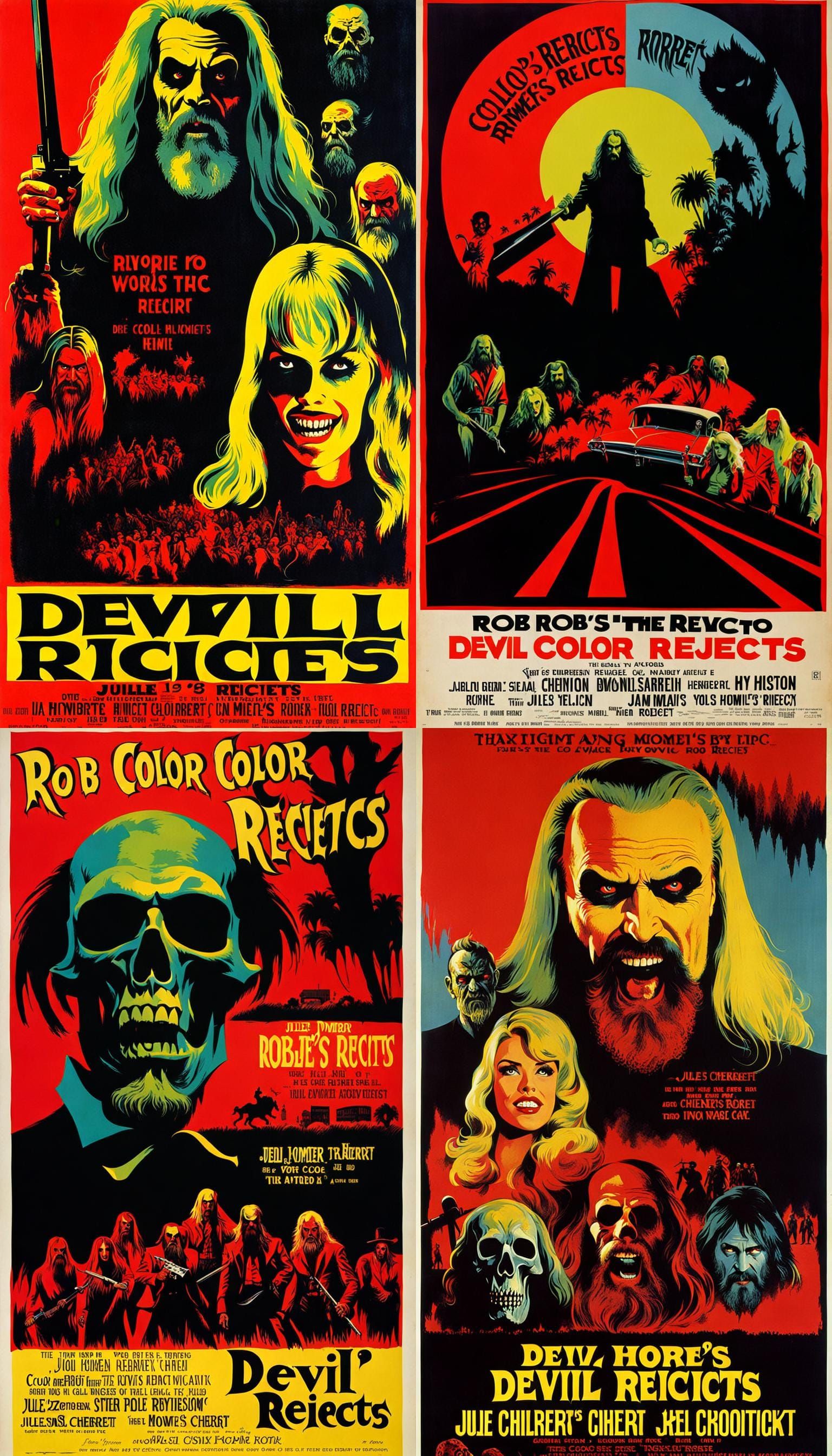 Devils Rejects: 1960s Horror Movie Poster