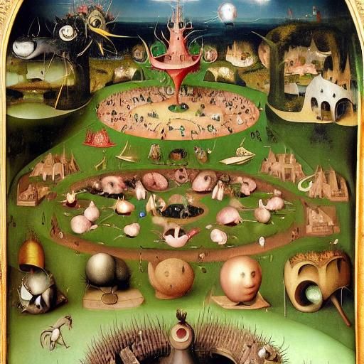 Hedgehog's Holographic Real Estate Dream, in Surrealist Styl...