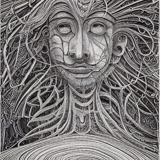 Surrealist Dreamscapes: Melting Faces and Twisted Reality