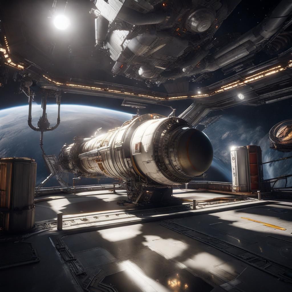 Hyperrealistic Saturn V Rocket in 3D Cinematic Style