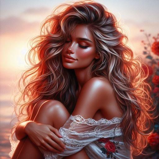 Elegant Blonde Portrait