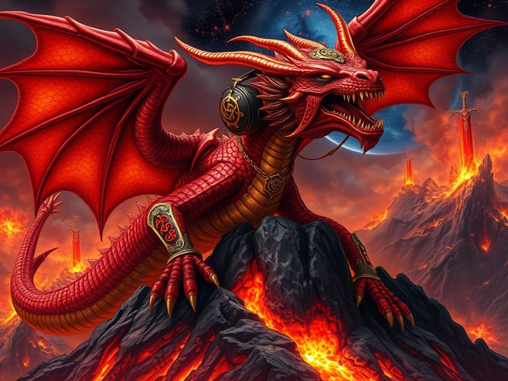 Regal Red Dragon Embodies Power Metal Spirit