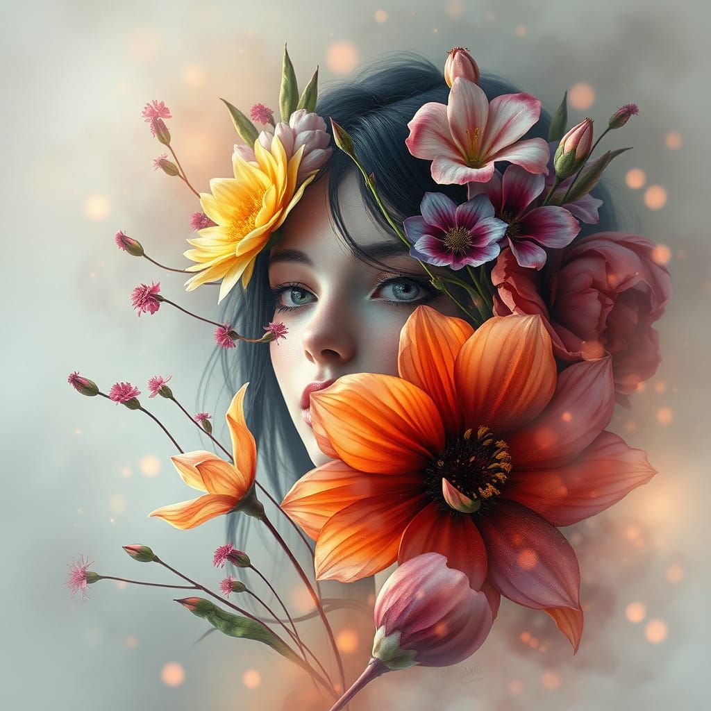 Hyperrealistic Watercolor Portrait in Exquisite 8K Resolutio...