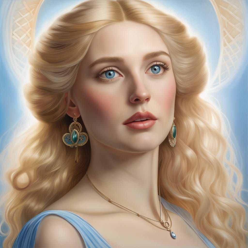 Elder Beauty in Wonderland: A Pre-Raphaelite Portrait