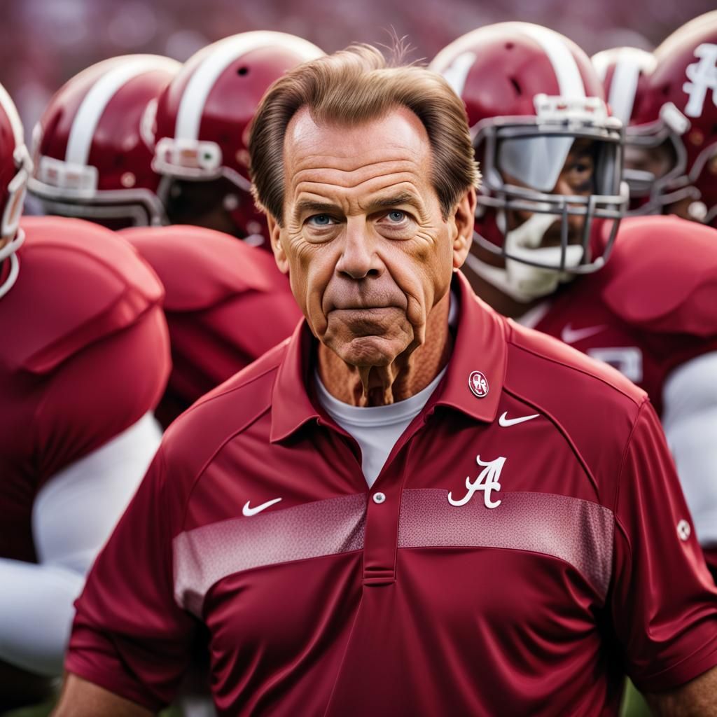 Detailed Portrait of College Football Coach