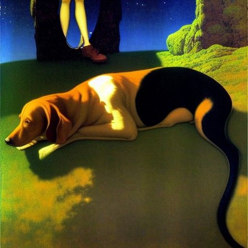 Galactic Portrait in Pre-Raphaelite Style