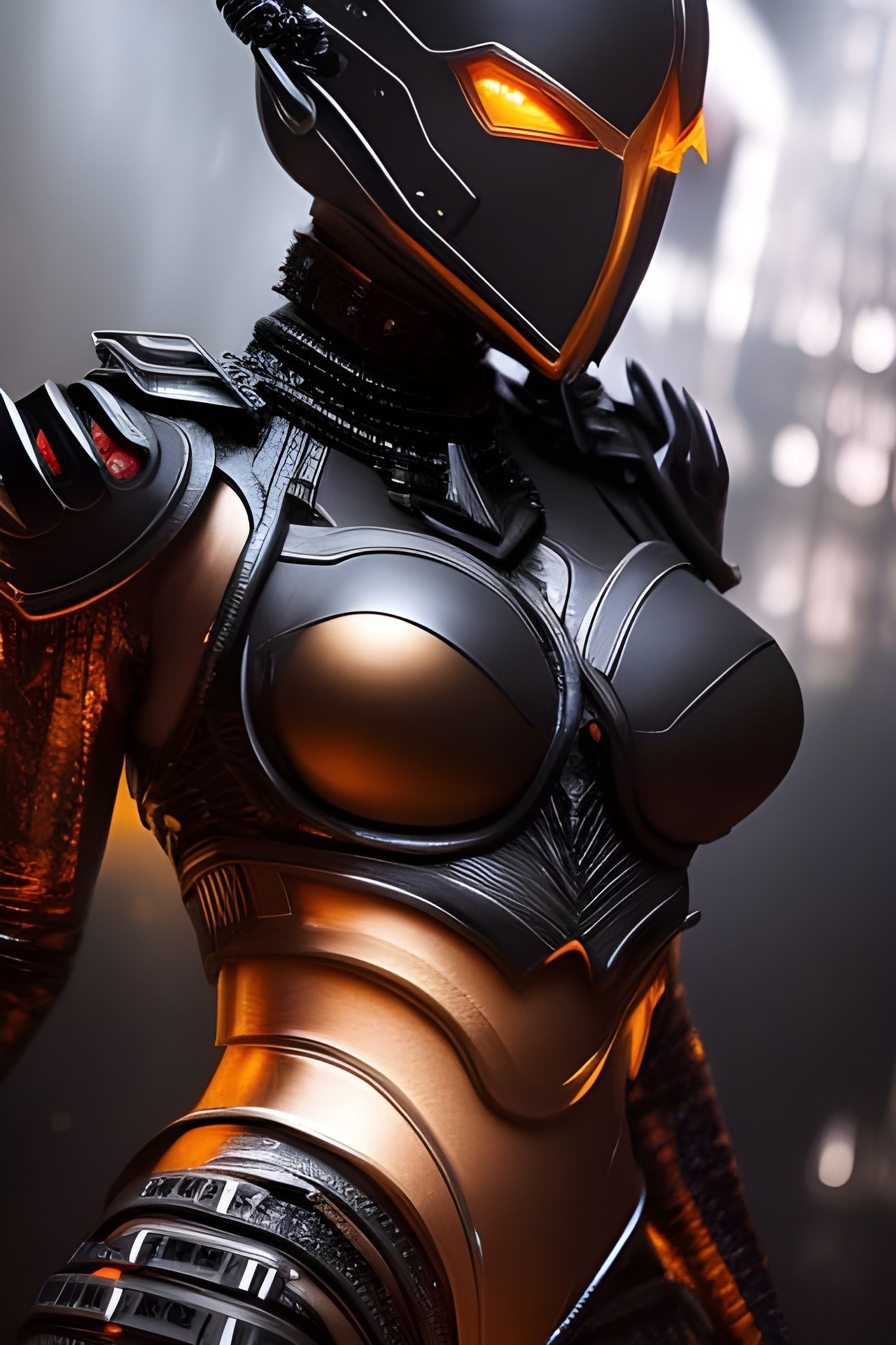 Assassin in Cybernetic Armor