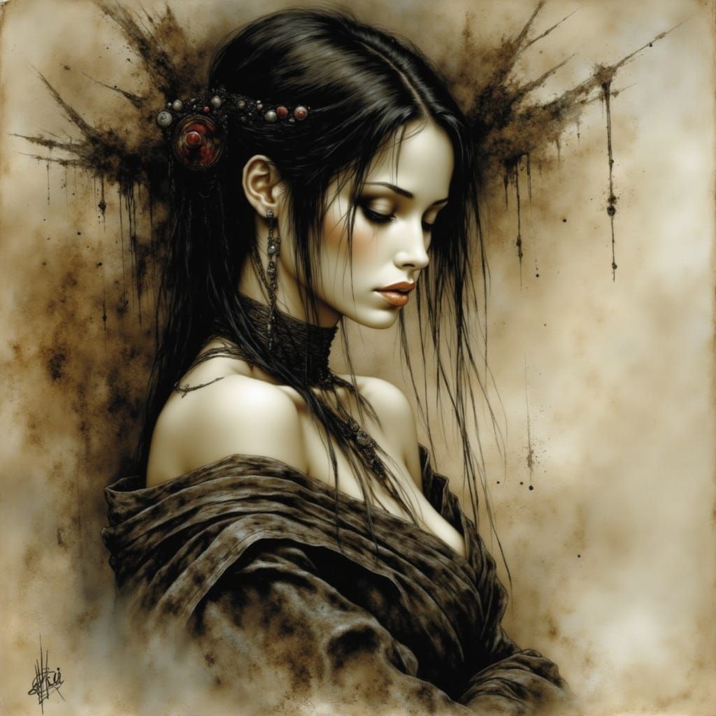 Sad woman portrait