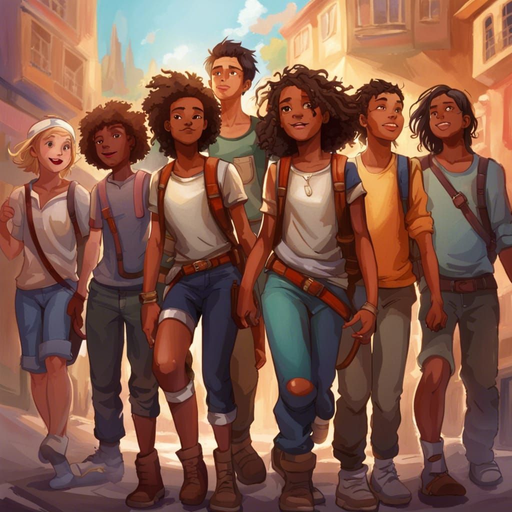 Enthusiastic Youth United by Hope and Adventure