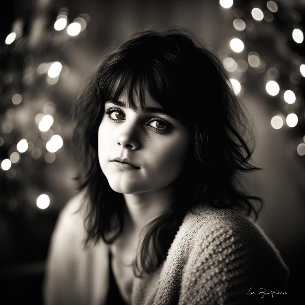 Young Linda Ronstadt Portrait in Ambient Light
