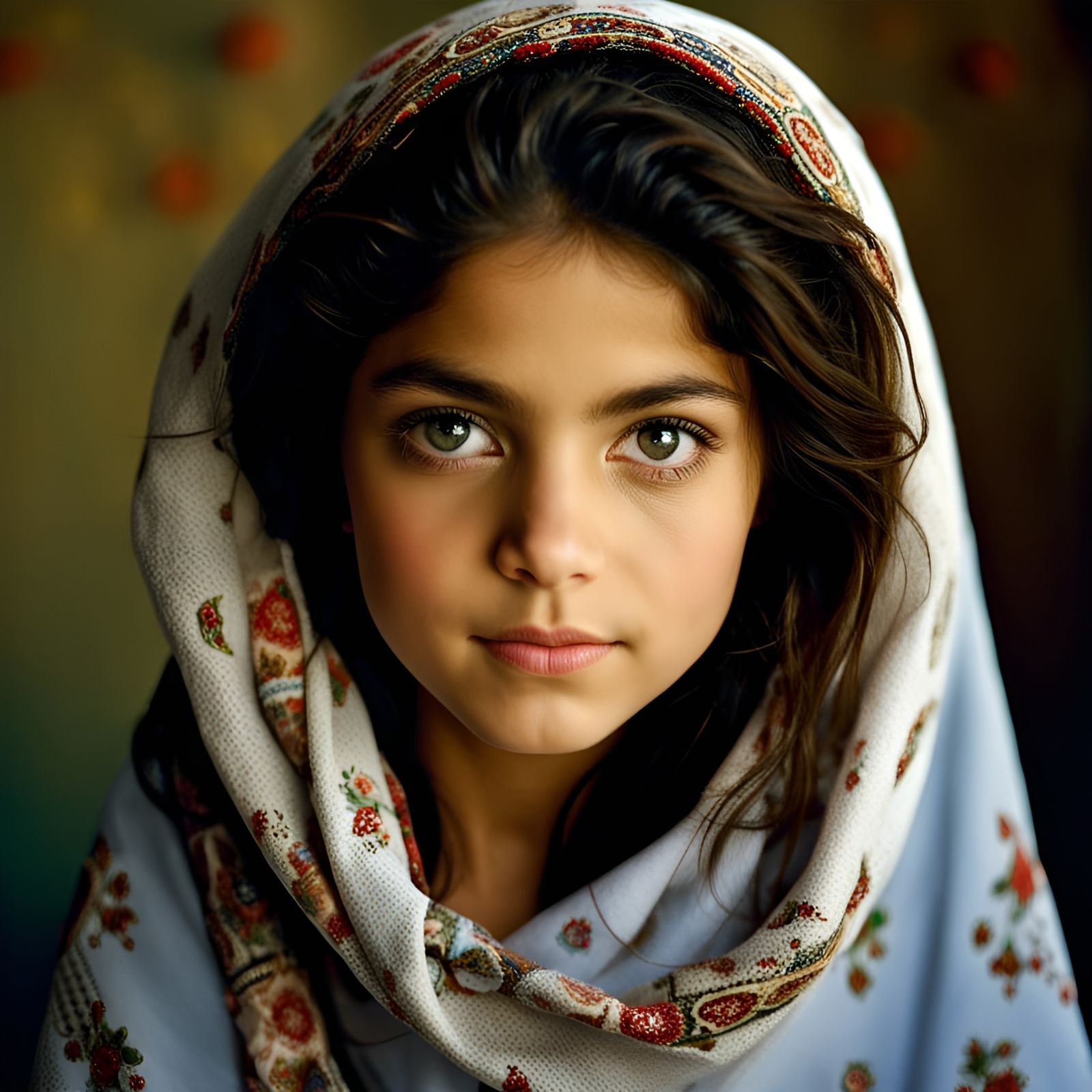 A beautiful Persian girl portrait.