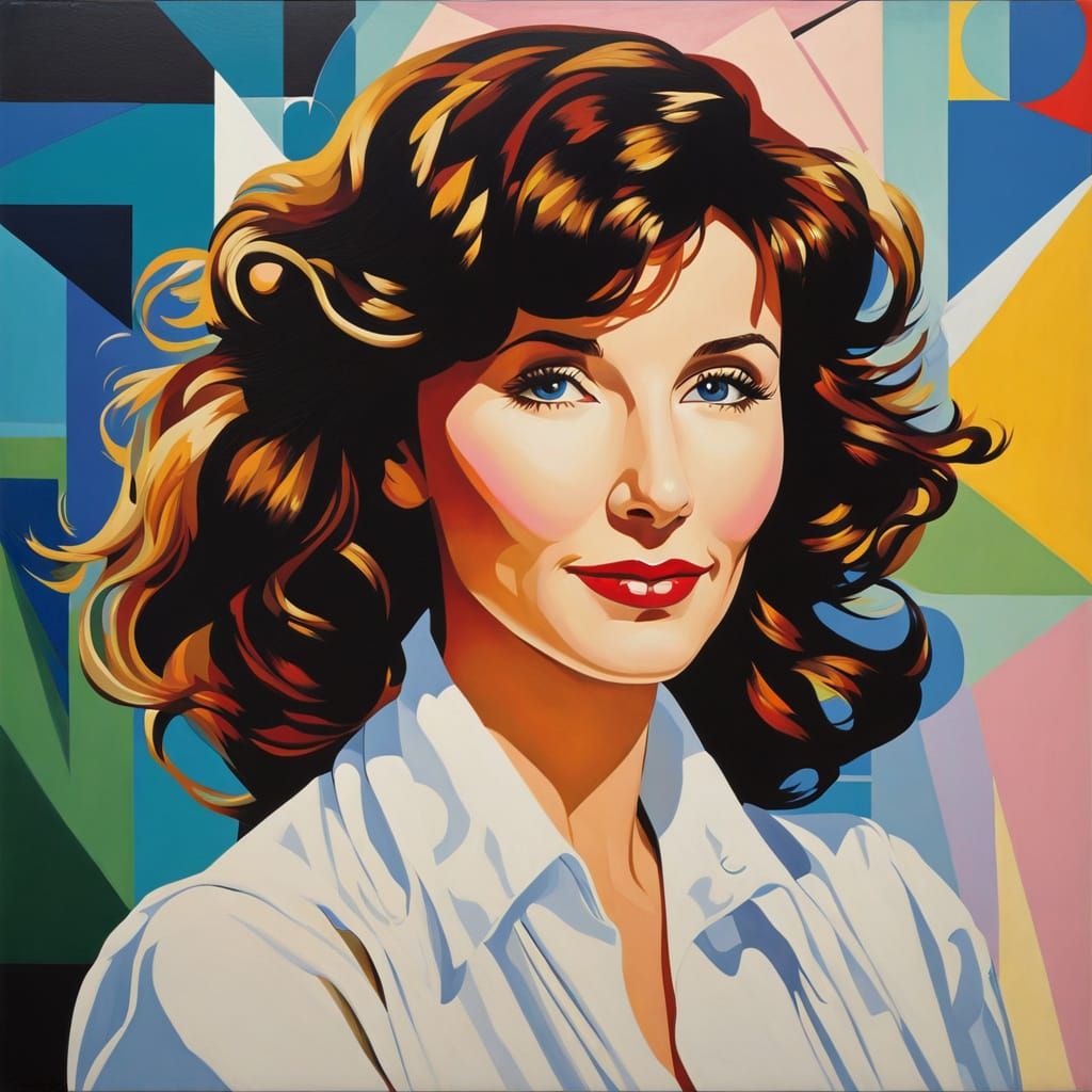 Pop Art Portrait of a Saucy Young Woman