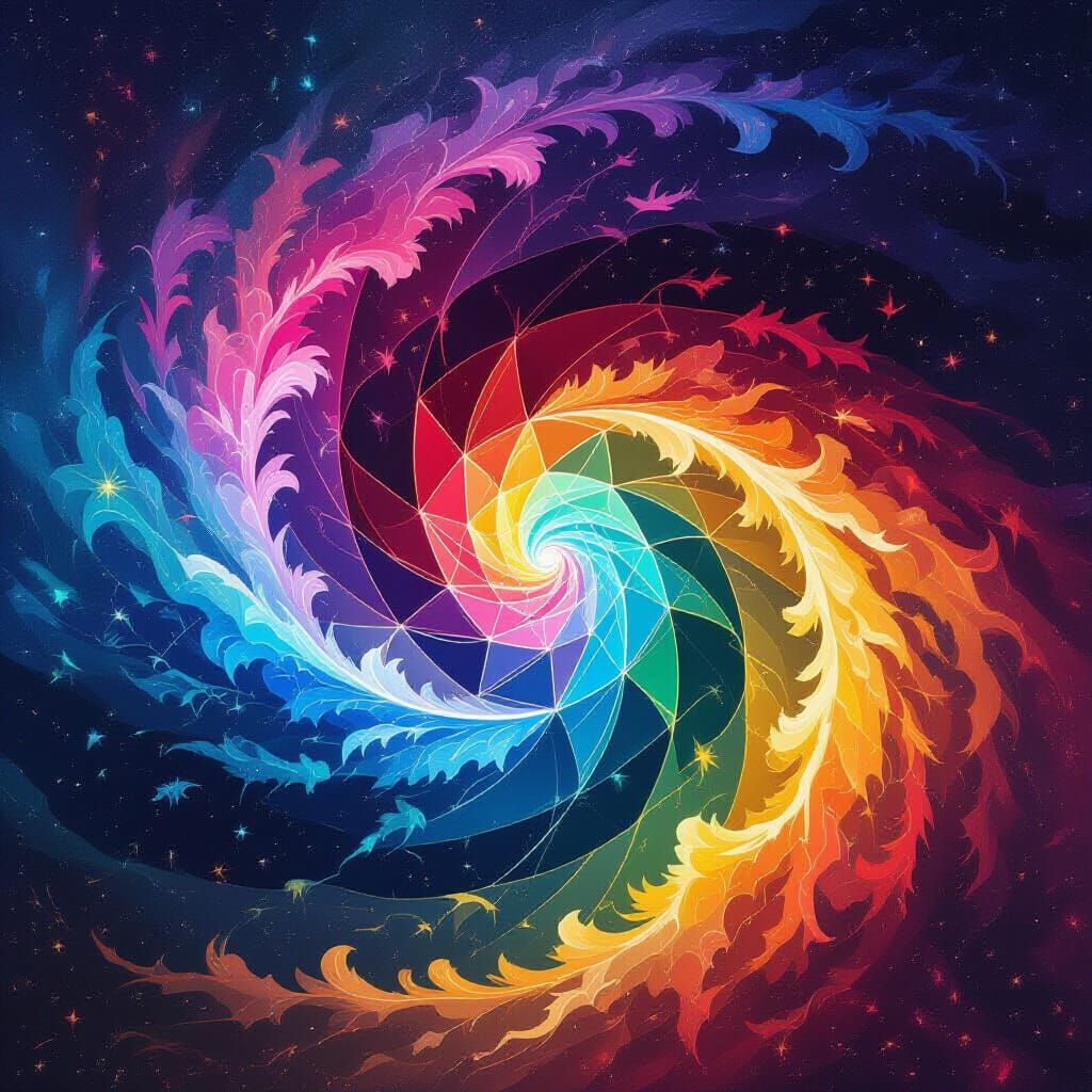 Iridescent Life Forces in Space-Time