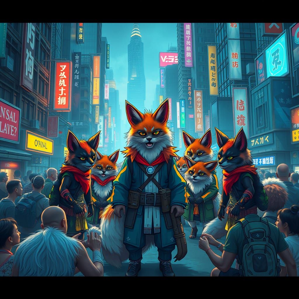 Kitsunes in Urban Survival Training