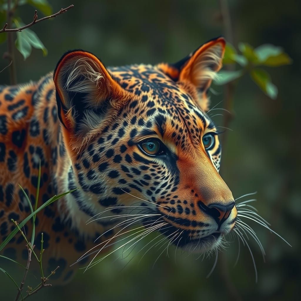 Surreal Wildlife Encounter in Deepdream Photography Style