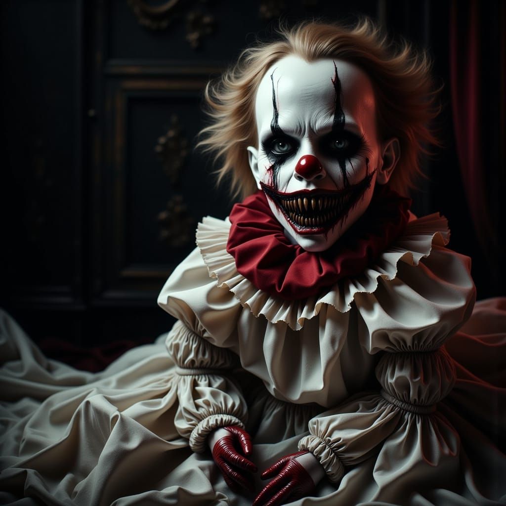 Disturbing Circus Doll Plays with Human Fingers