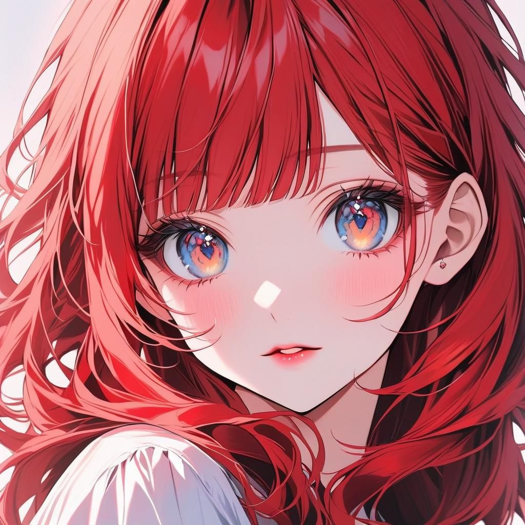 Portrait of a Beautiful Red-Haired Woman