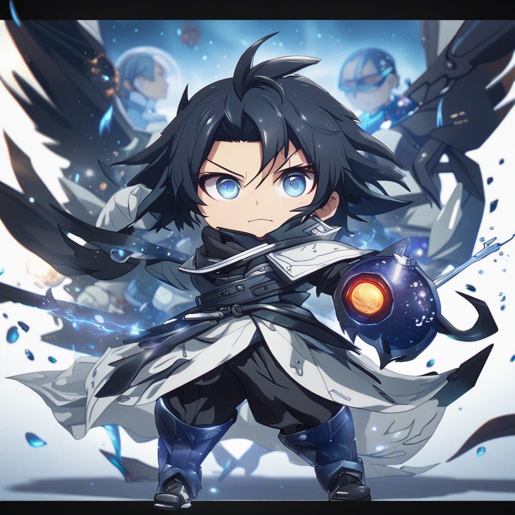 Uryu Ishida Chibi Art: Detailed Matte Painting