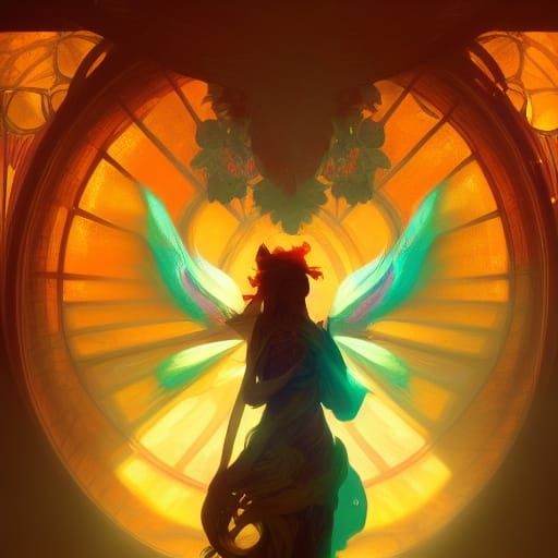 Healing Magic Concept Art in Dynamic Lighting