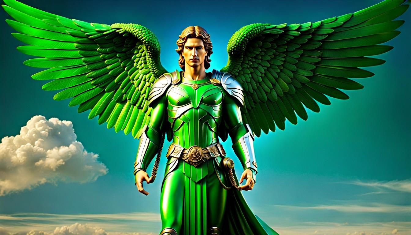 Archangel Raphael in Dramatic Cinematic Style