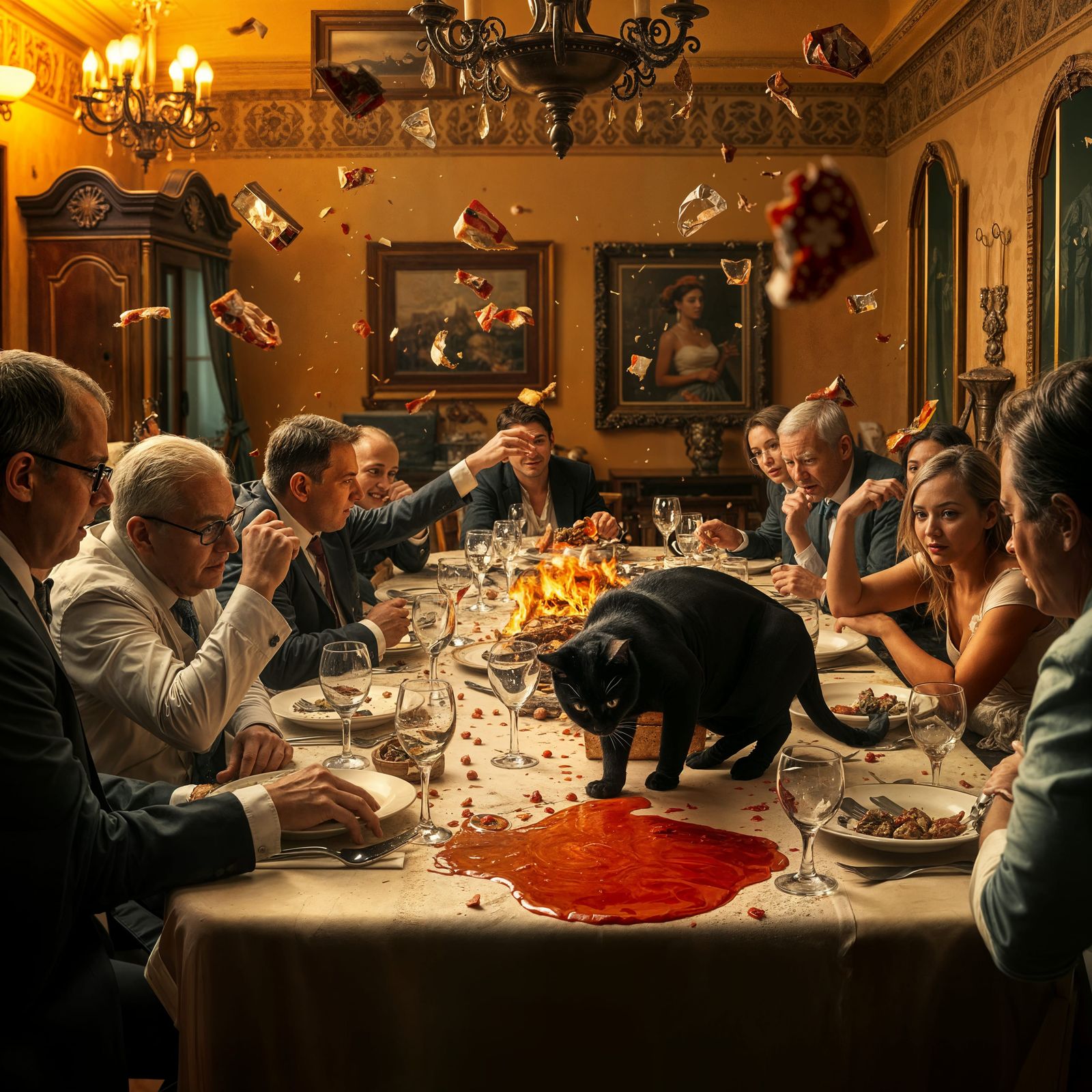 Exploding Casserole Dish Ruins Formal Dinner Party