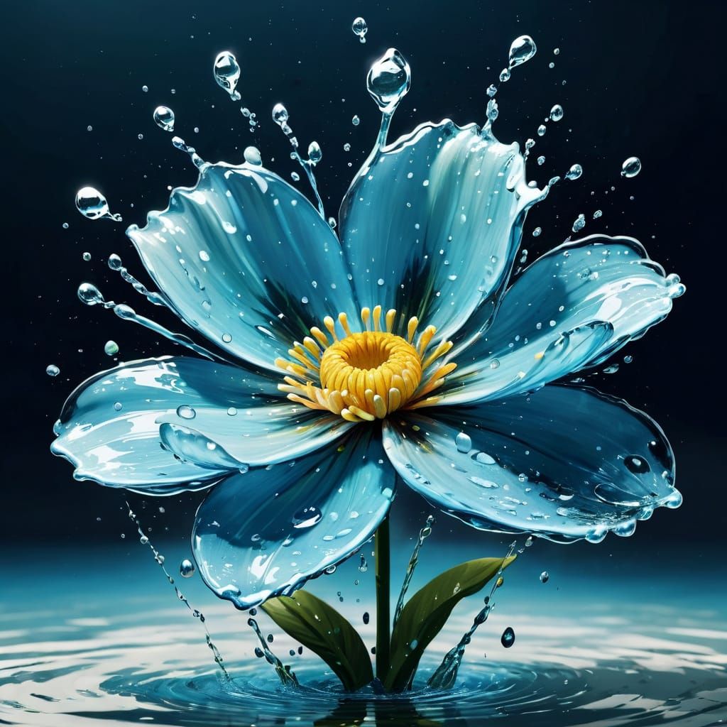 Ethereal Water Elemental in Floral Form