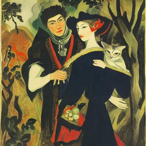 Vampire Cat: Neo-Primitivist Portraiture