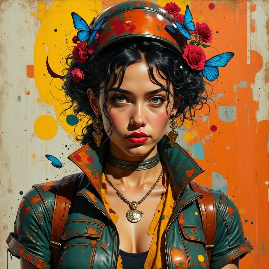 Woman in Sturdy Boots, Hyperdetailed Concept Art