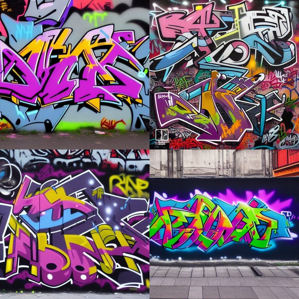 Hyperrealistic Graffiti Album Cover Art in 8k