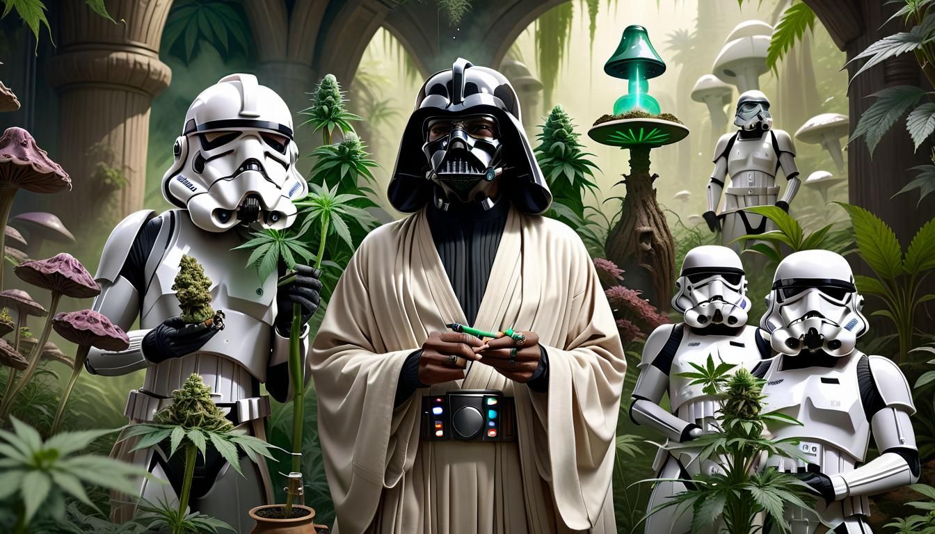 Lord Vader exploring the Dank ways of the Force