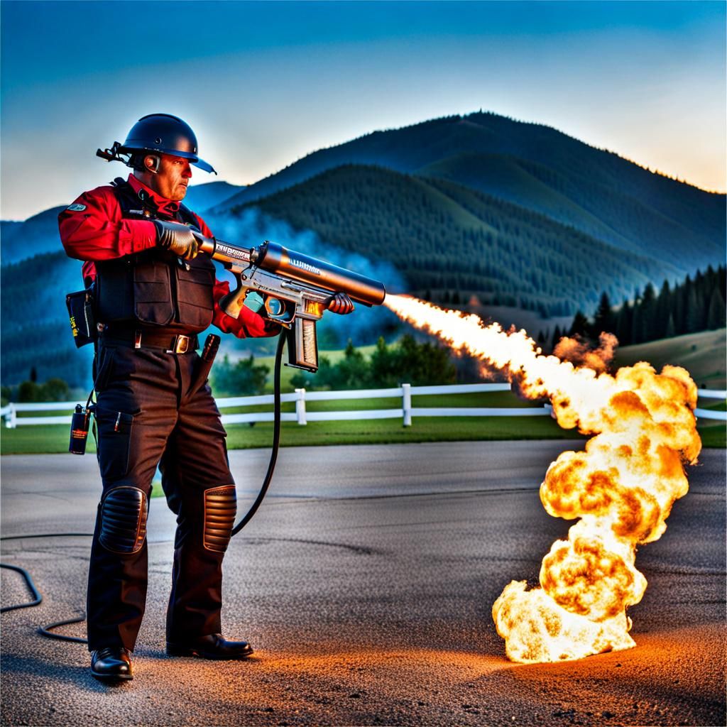 Wal Mart Brand Flame Thrower Concept Design