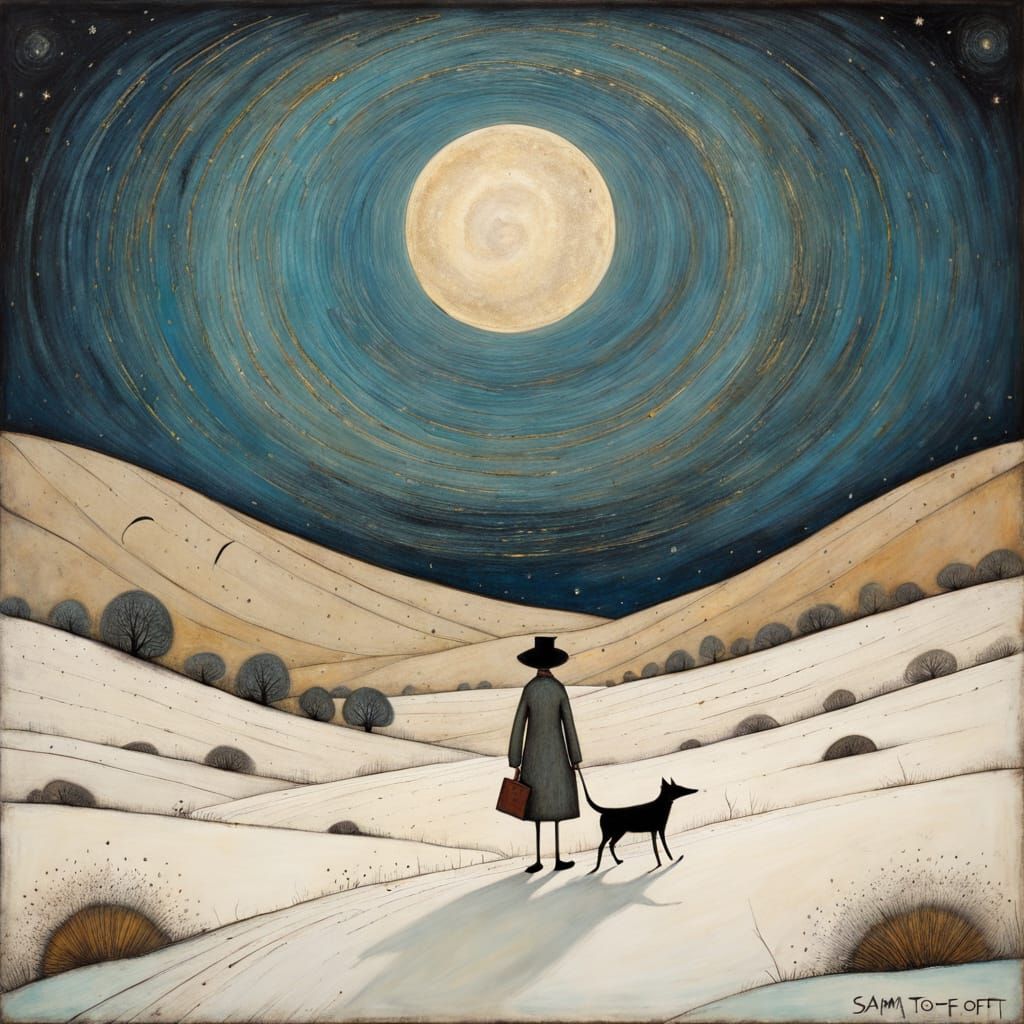 Mannerist Whimsy in Cosmic Dreamscape