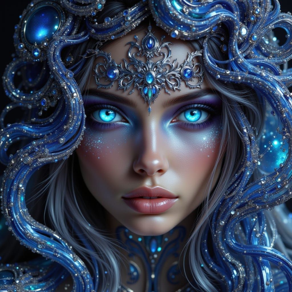 Refined Reflective Iridescent Eyes at the Universe Center