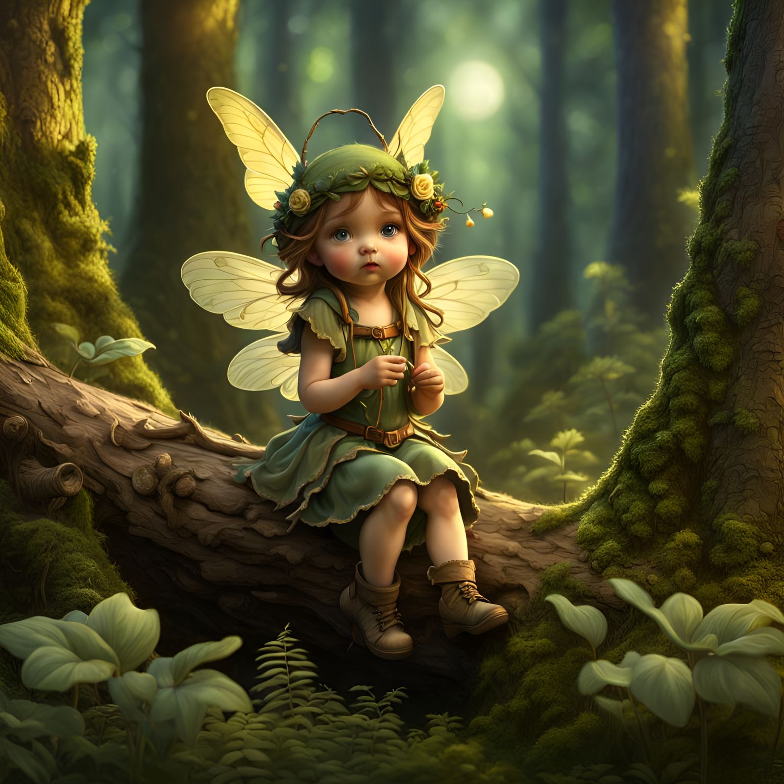 Enchanting Forest Fairy Digital Painting