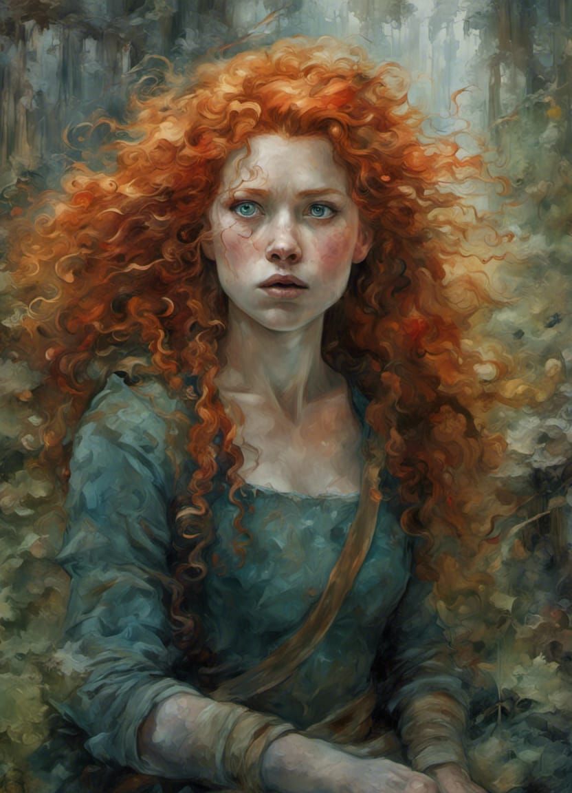 Horror Princess Merida in Dystopian Wasteland