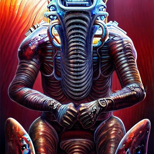 Biopunk Movie Poster Concept Art in Moebius Style