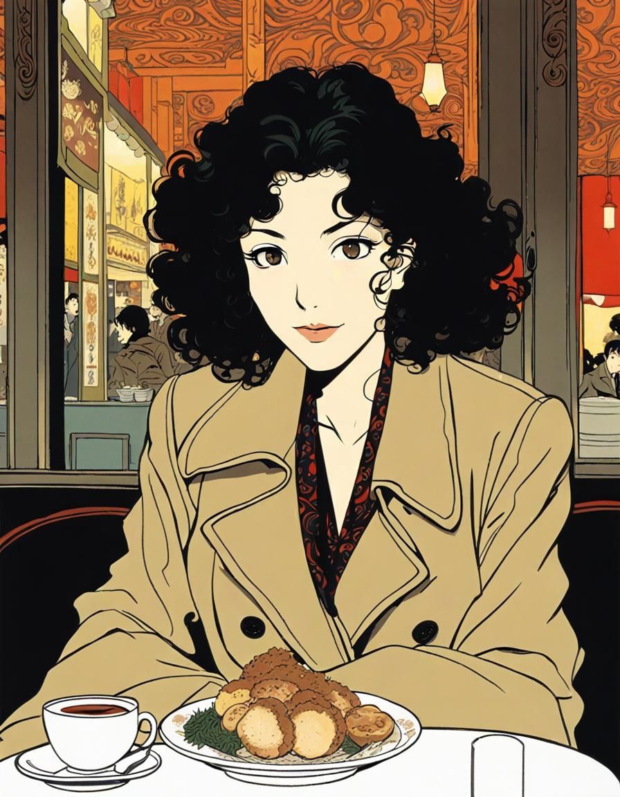 Anime Cel Portrait: Cunning Con Artist in Paris
