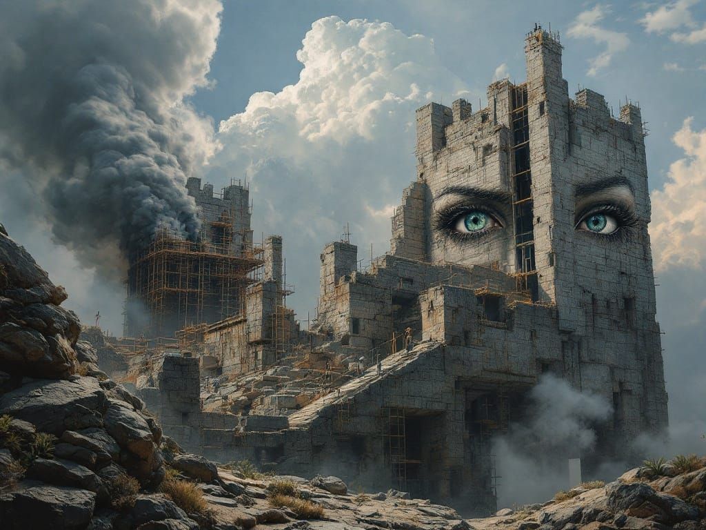 Epic Hyperrealistic Digital Painting of Ancient Landscape in...